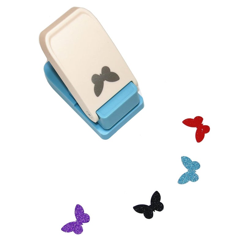 kawendite Cady Handmade Scrapbooking 1-1/2 Inch 38mm Size Craft Lever Punch Embossing Puncher Mini Fancy Punch (1.5Inch Butterfly) - Image 1